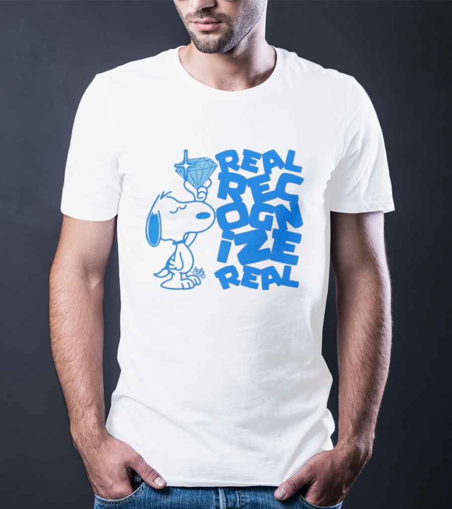 Snoopy Peanuts Real Recognize Real Diamond T-Shirt