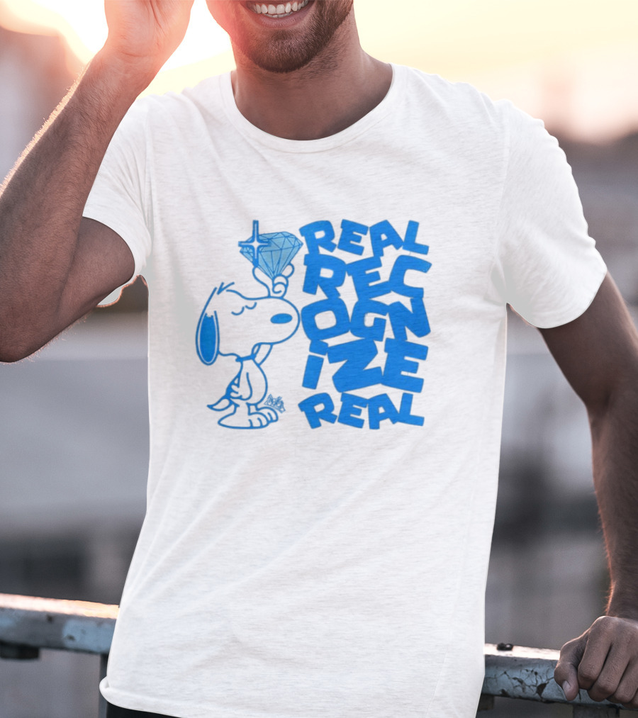 Snoopy Peanuts Real Recognize Real Diamond T-Shirt