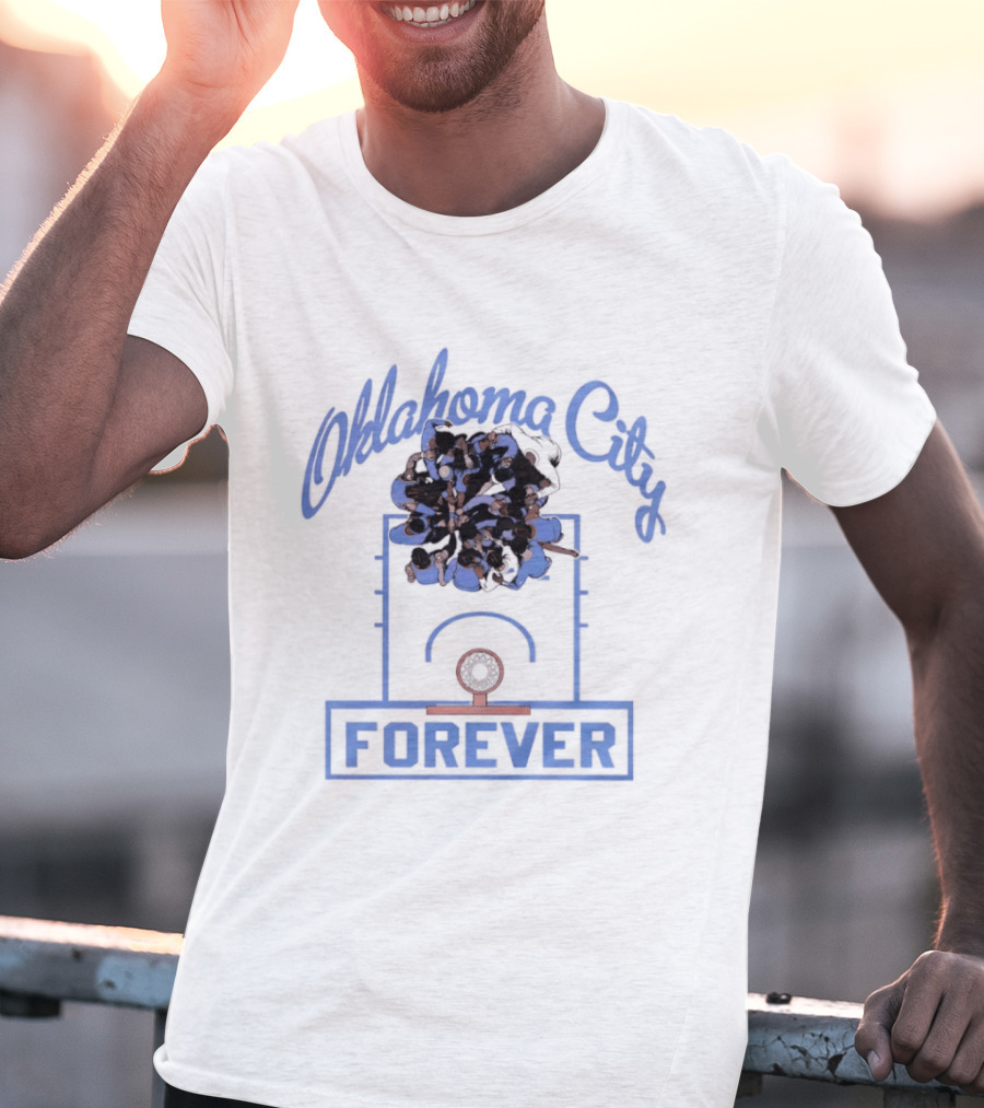 Oklahoma City Thunder Basketball Team Forever Player Huddle T-Shirt