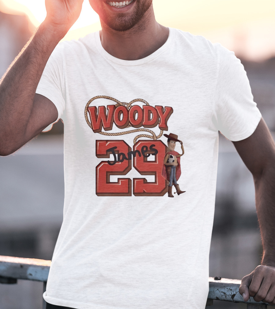 Woody James 29 Toy Story Sheriff Cowboy T-Shirt
