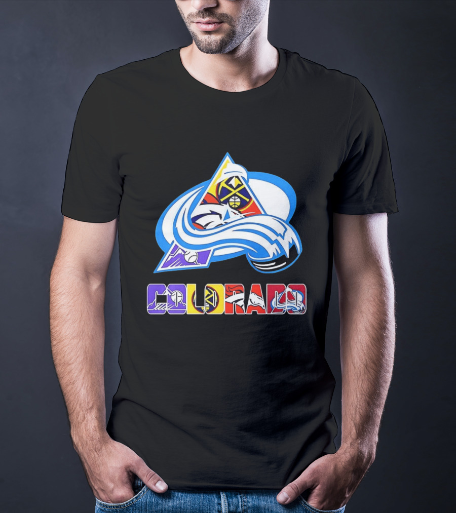 Colorado Avalanche Nuggets Broncos Rockies Sports Teams T-Shirt