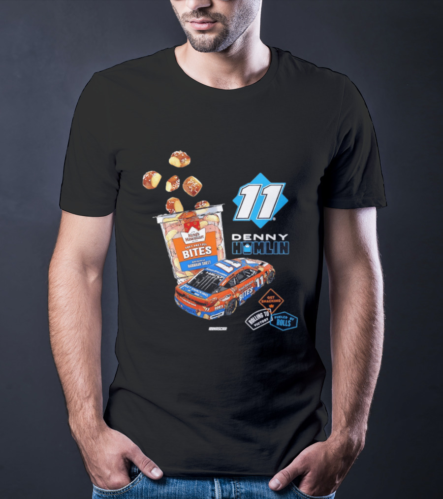 Denny Hamlin 11 Kings Hawaiian Soft Pretzel Bites Joe Gibbs Racing NASCAR T-Shirt