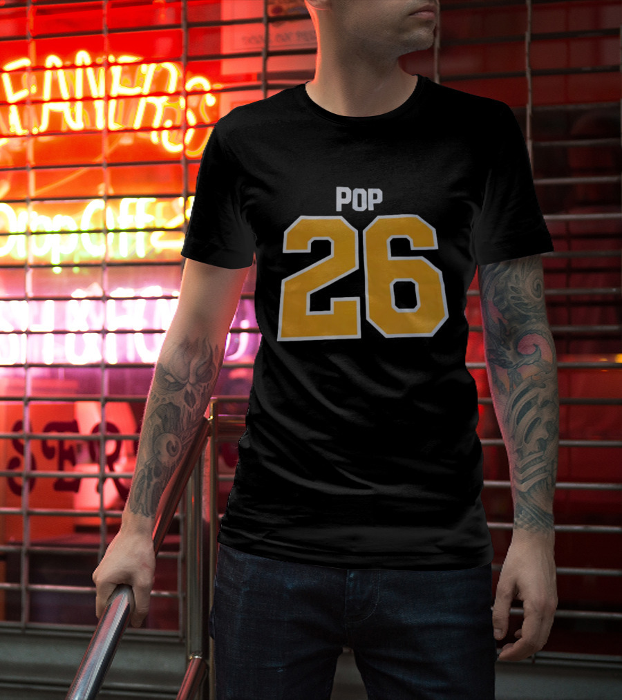 Gregg Popovich San Antonio Spurs NBA Pop 26 T-Shirt