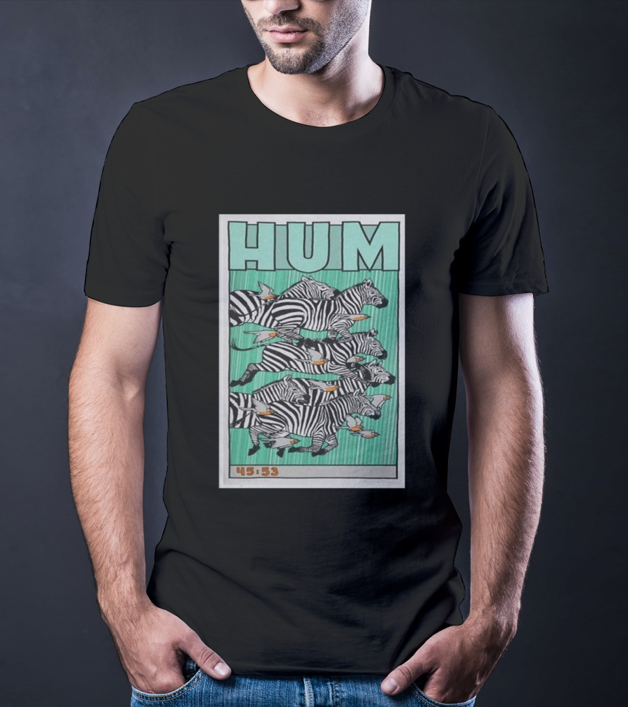 Hum Band Tour 2026 Concert Zebras 45:53 T-Shirt