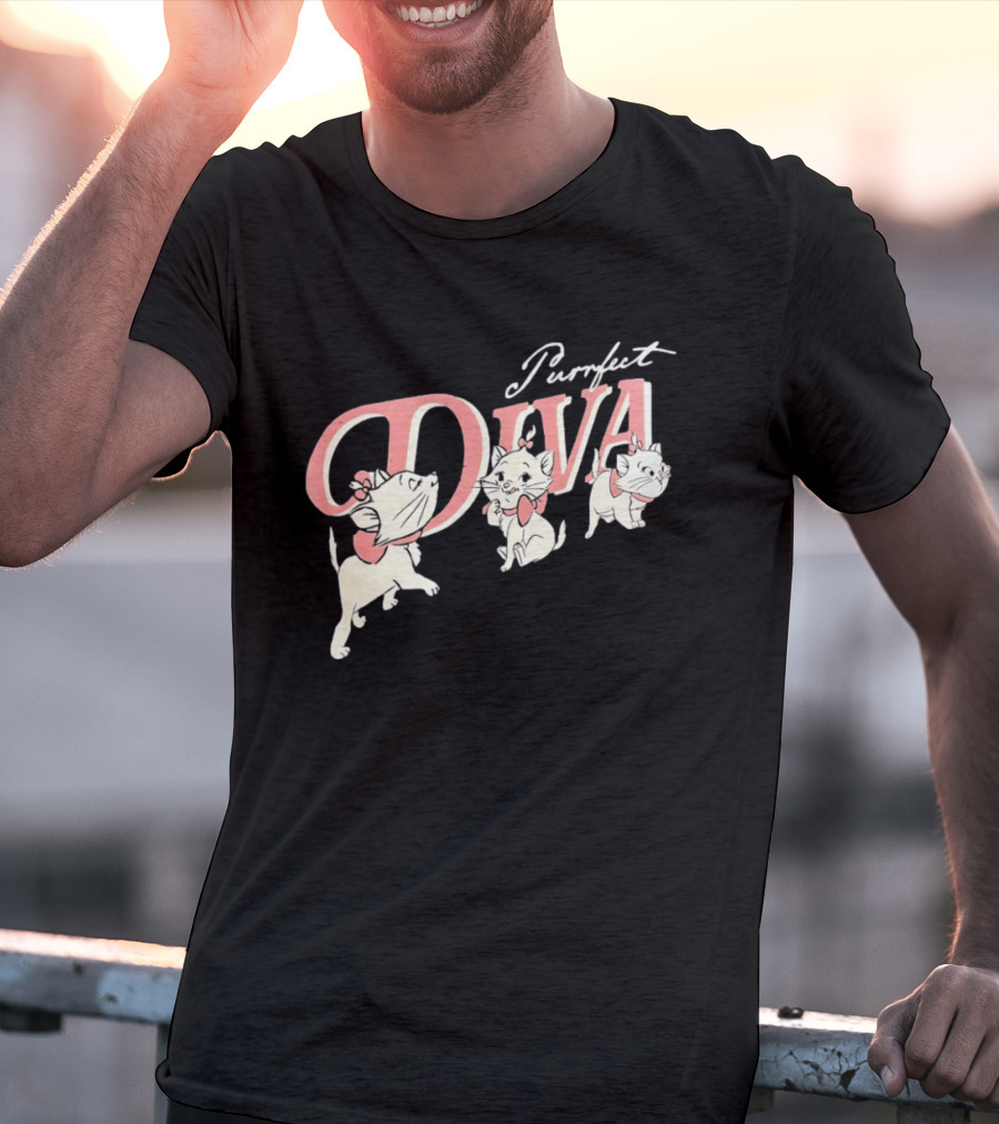 Marie The Aristocats Purrfect Diva Disney Cat T-Shirt