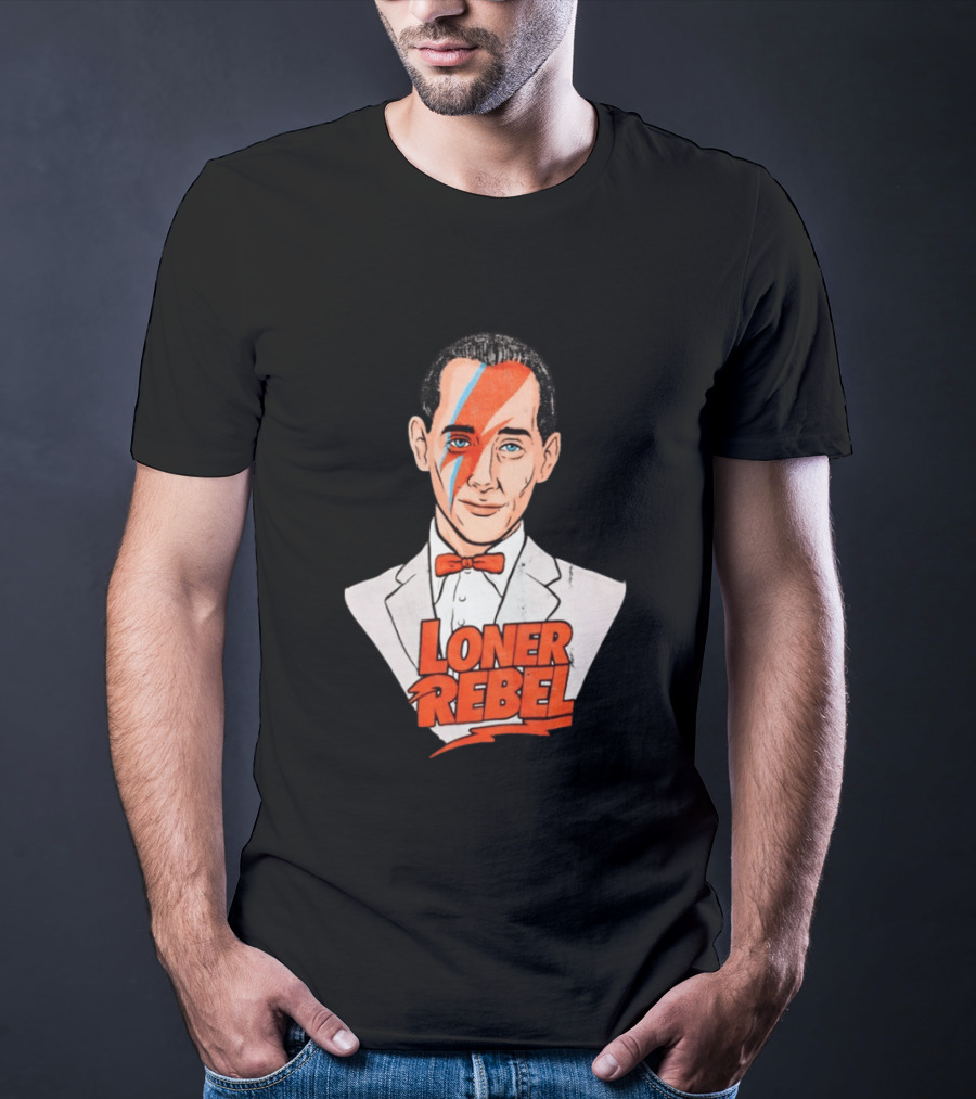 Pee Wee Herman David Bowie Aladdin Sane Loner Rebel Mashup Pop Culture T-Shirt