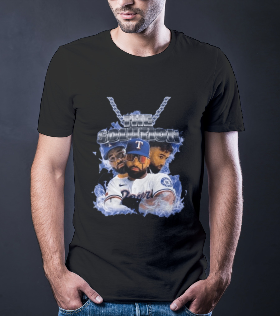 The Solution Ezequiel Duran Texas Baseball Player Chain T-Shirt