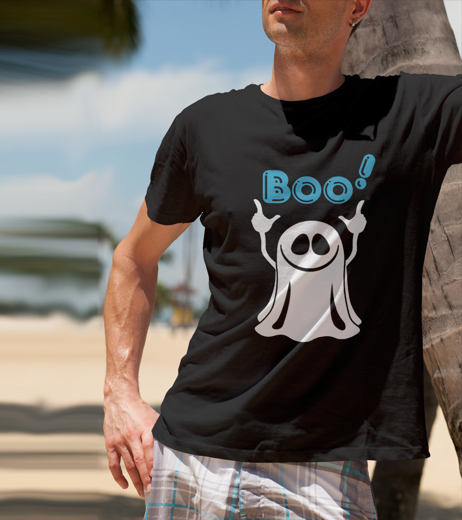 Boo Ghost Spooky Halloween Fun T-Shirt