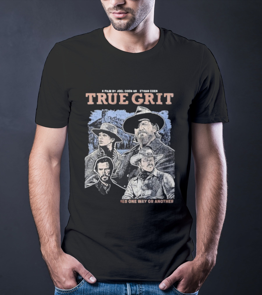 A Film By Joel Coen And Ethan Coen True Grit One Way Or Another Cast Illustration T-Shirt