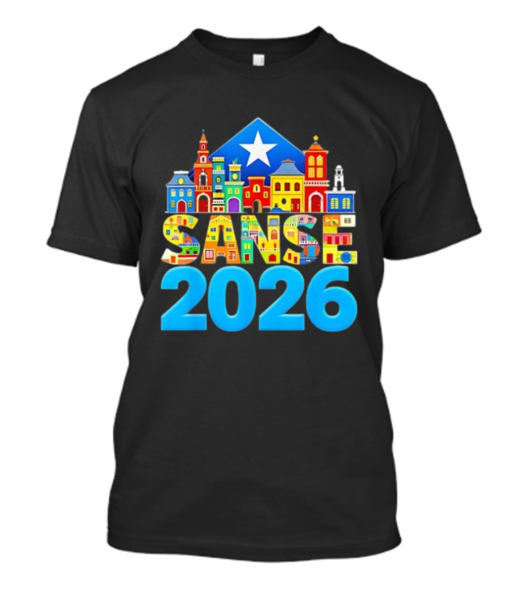 Sanse 2026 Balcones De Cora San Sebastian Festival San Juan T-Shirt