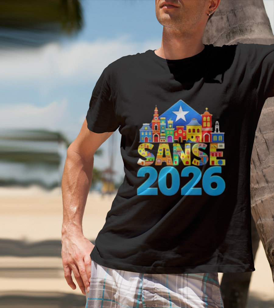 Sanse 2026 Balcones De Cora San Sebastian Festival San Juan T-Shirt