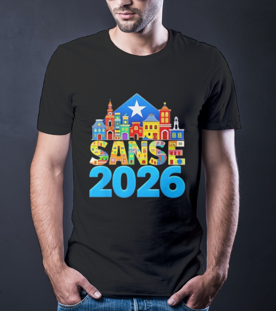 Sanse 2026 Balcones De Cora San Sebastian Festival San Juan T-Shirt
