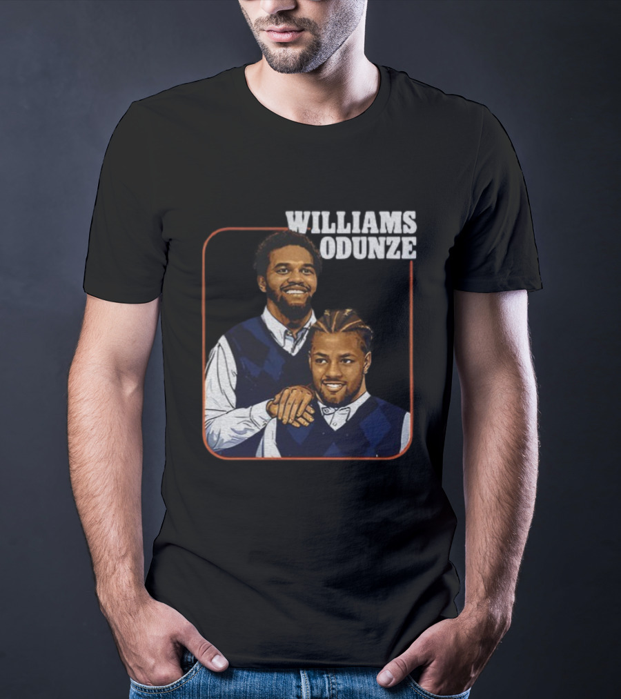 Caleb Williams Rome Odunze Vintage Step Brothers Bears T-Shirt