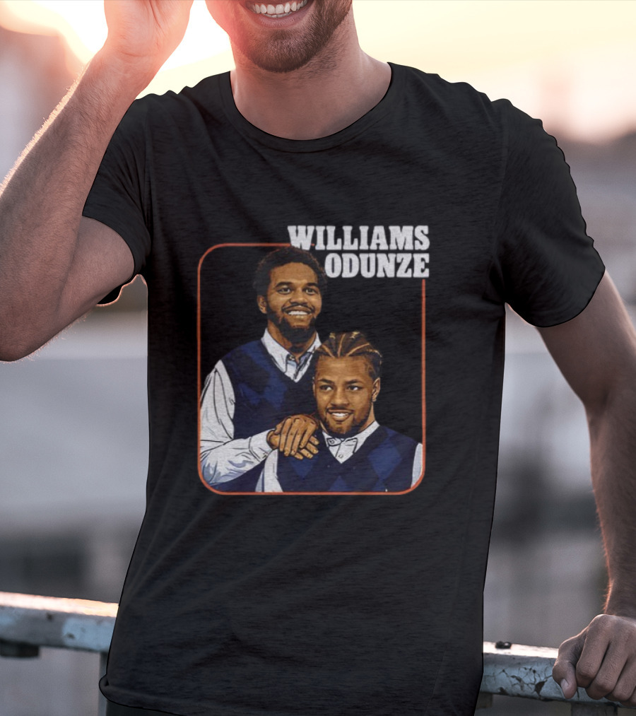 Caleb Williams Rome Odunze Vintage Step Brothers Bears T-Shirt