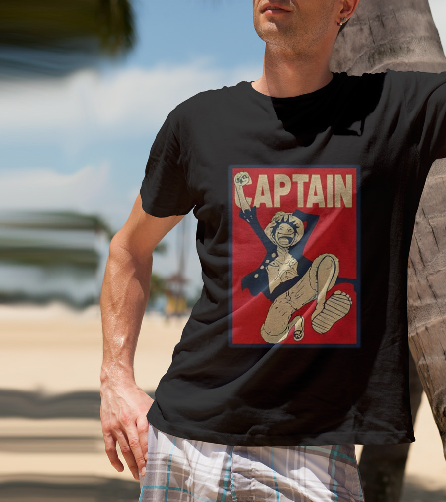 Captain Monkey D Luffy Anime Fan Favorite Adventure Series Hero Design T-Shirt