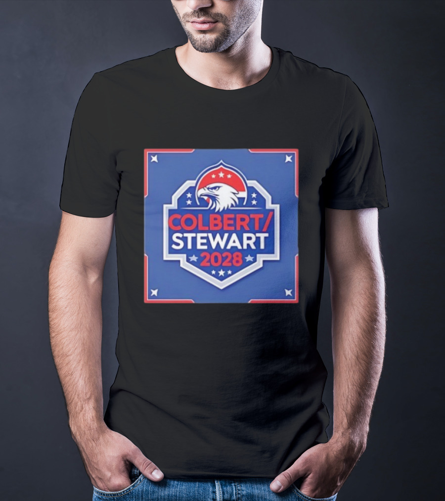 Colbert Stewart 2028 Eagle Stars Badge T-Shirt