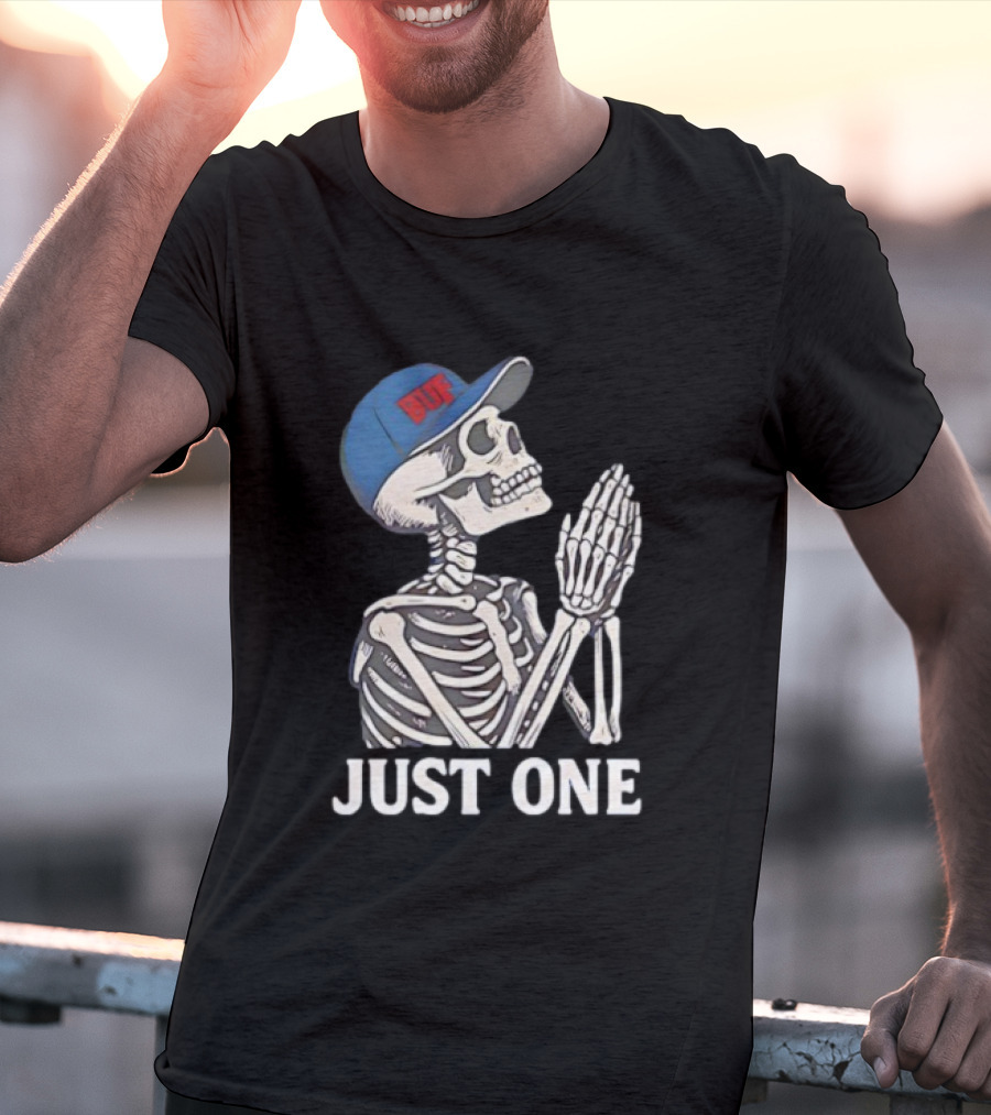 Buffalo Bills Super Bowl Wish Skeleton Praying BUF Hat T-Shirt