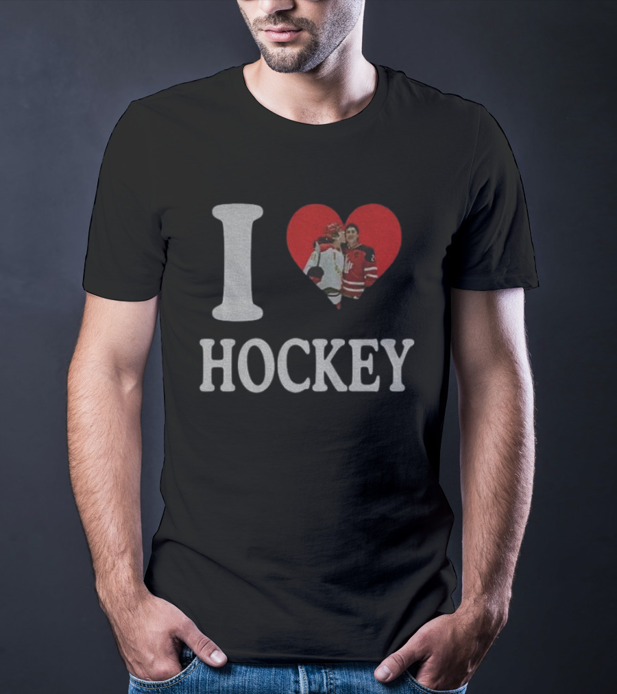 Ilya Rozanov Shane Hollander I Love Hockey Rivalry T-Shirt