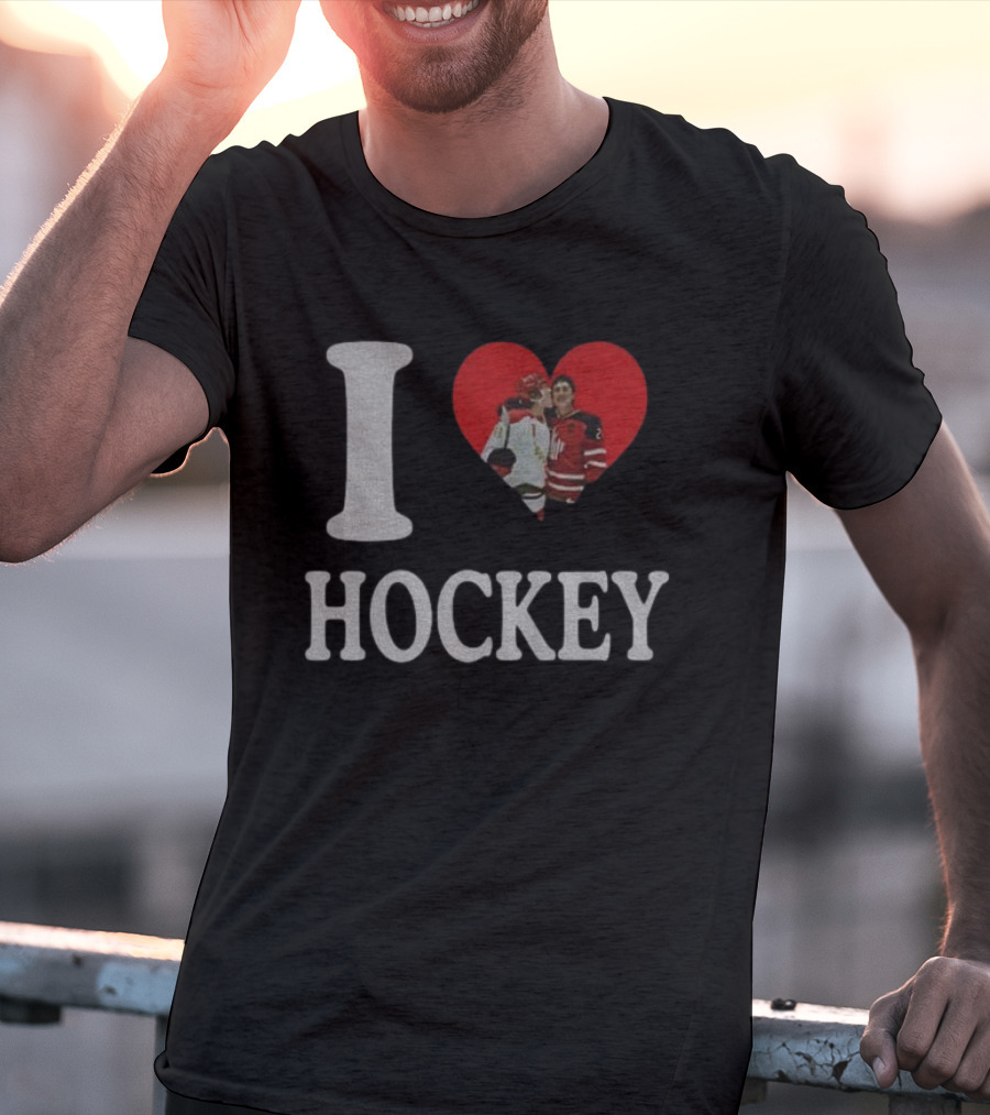 Ilya Rozanov Shane Hollander I Love Hockey Rivalry T-Shirt