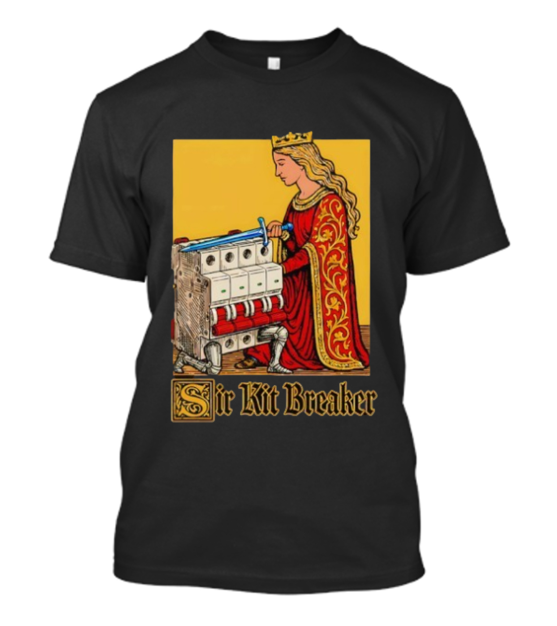 Sir Kit Breaker RuneScape Medieval Knight Parody T-Shirt