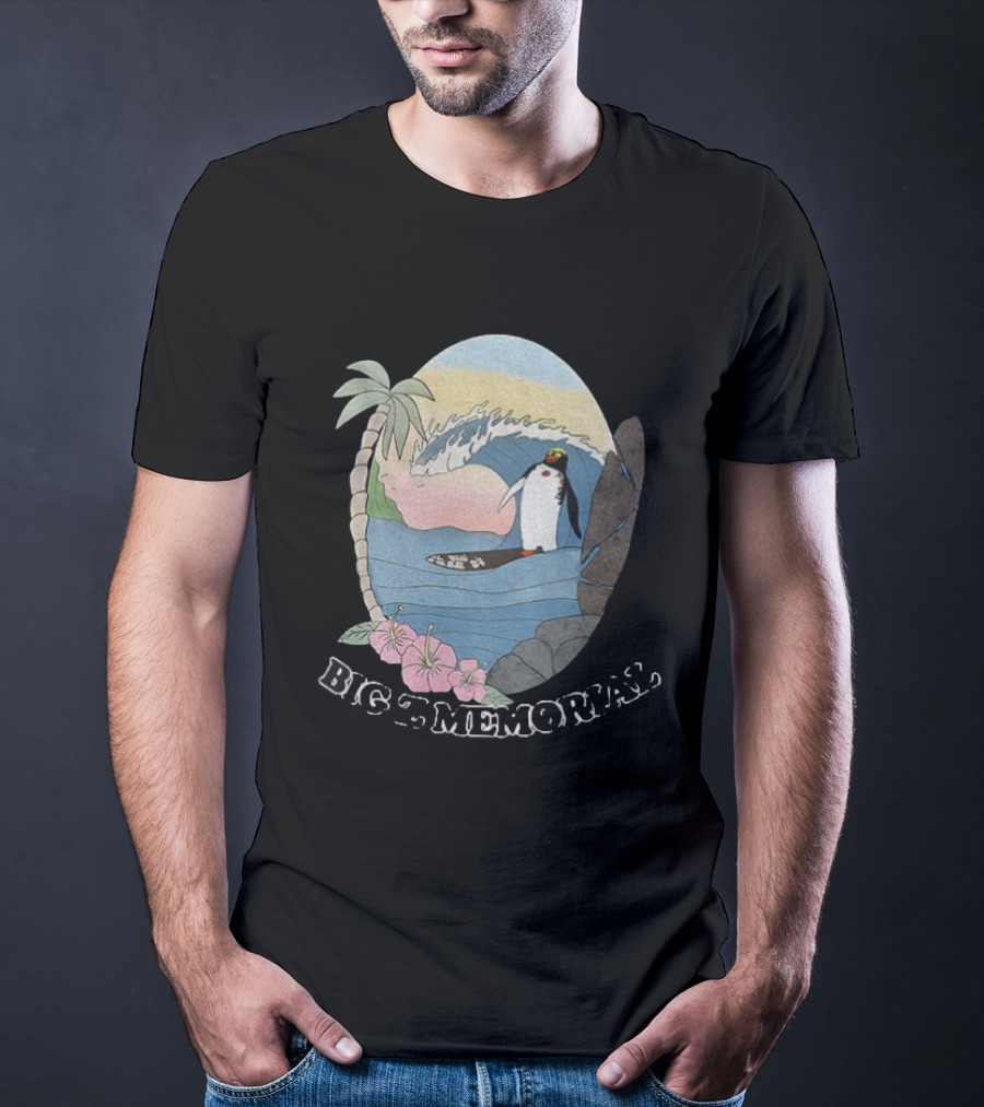 Big Z Memorial Surf's Up Penguin Wave Adventure T-Shirt