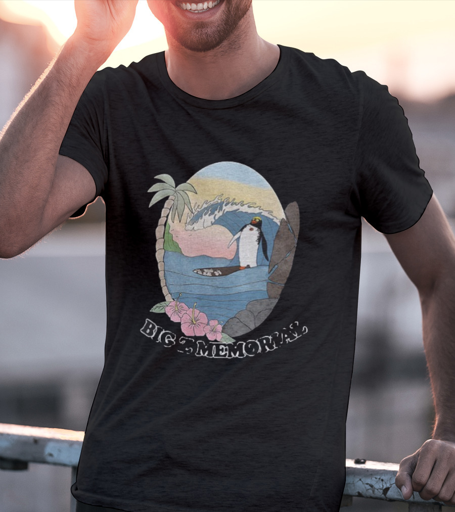 Big Z Memorial Surf's Up Penguin Wave Adventure T-Shirt