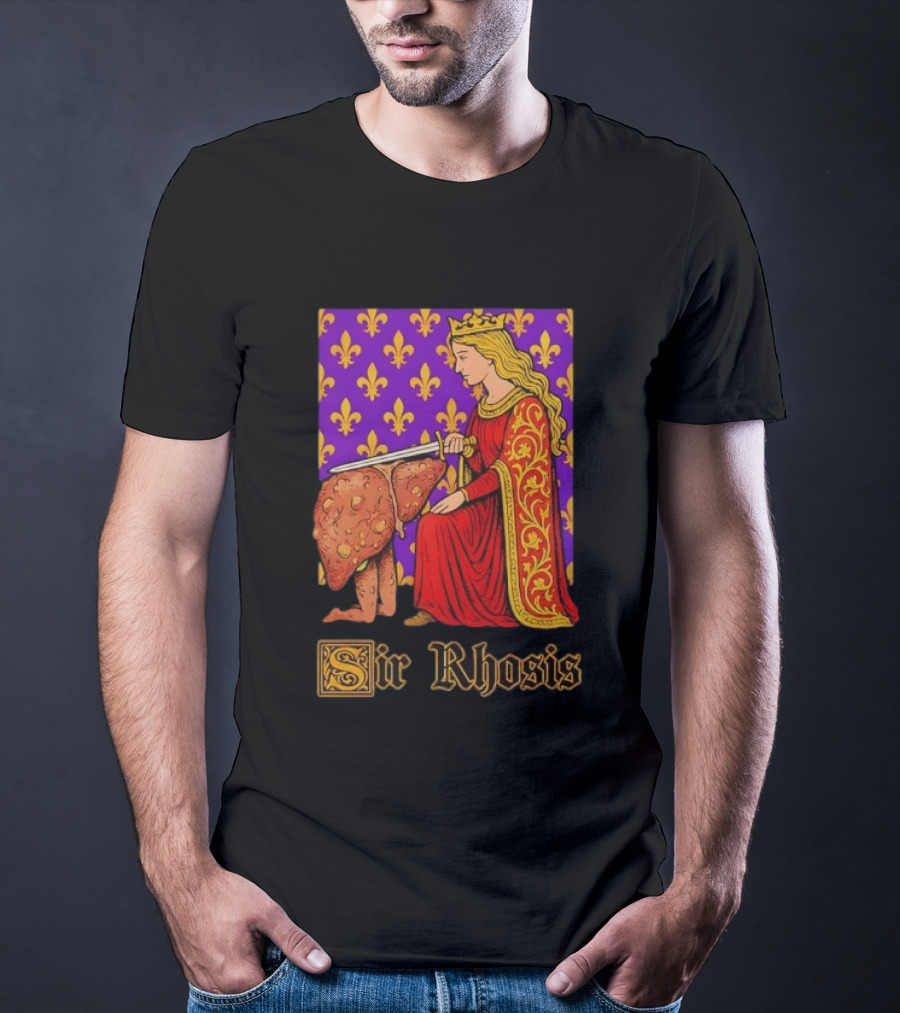 Sir Rhosis Regal Medieval Knight Humorous RuneScape Pun T-Shirt