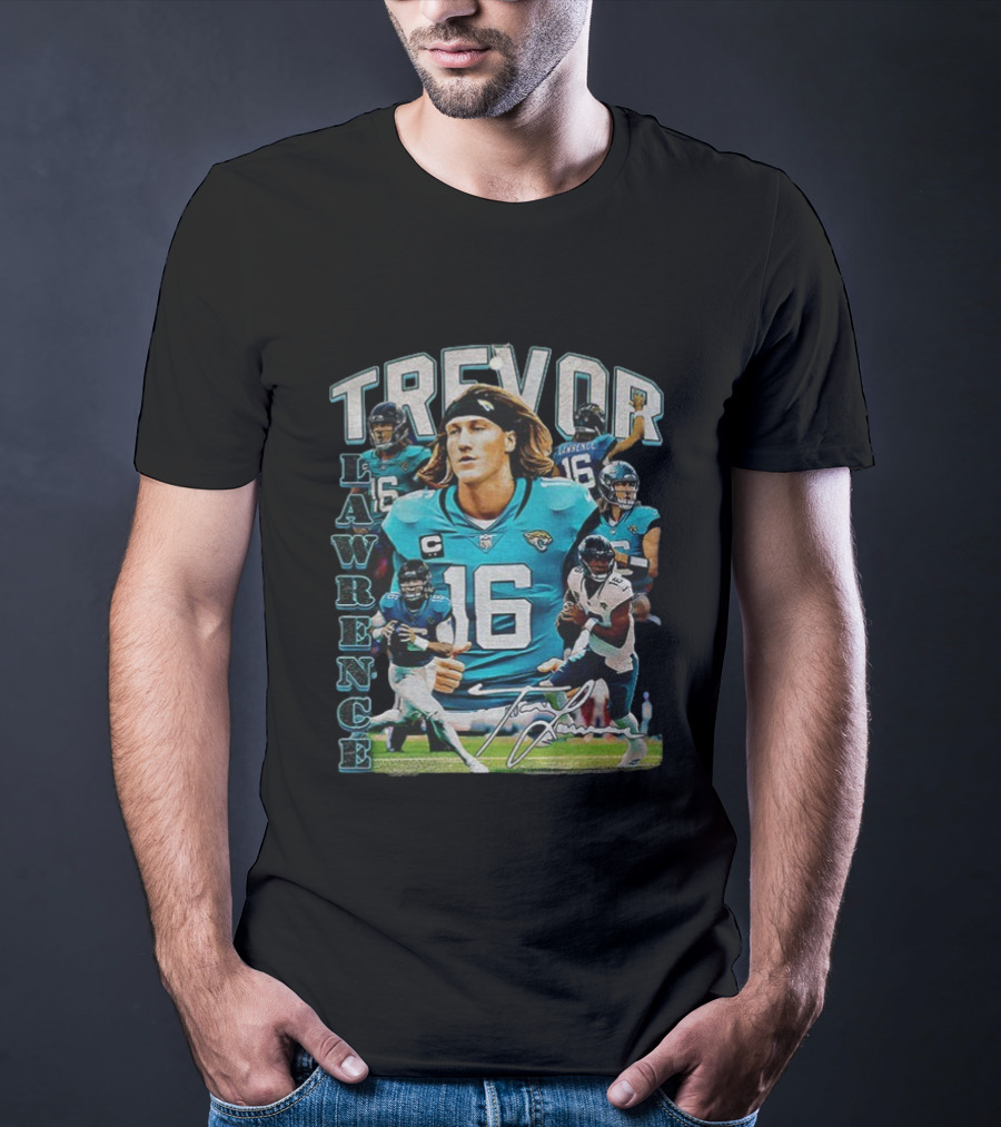 Trevor Lawrence 16 Jacksonville Jaguars Football Vintage T-Shirt