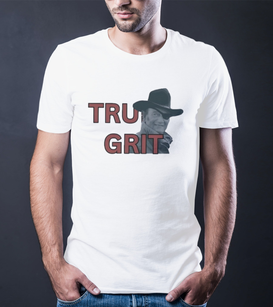 True Grit Marshal Reuben J. Cogburn Cowboy Movie Icon T-Shirt