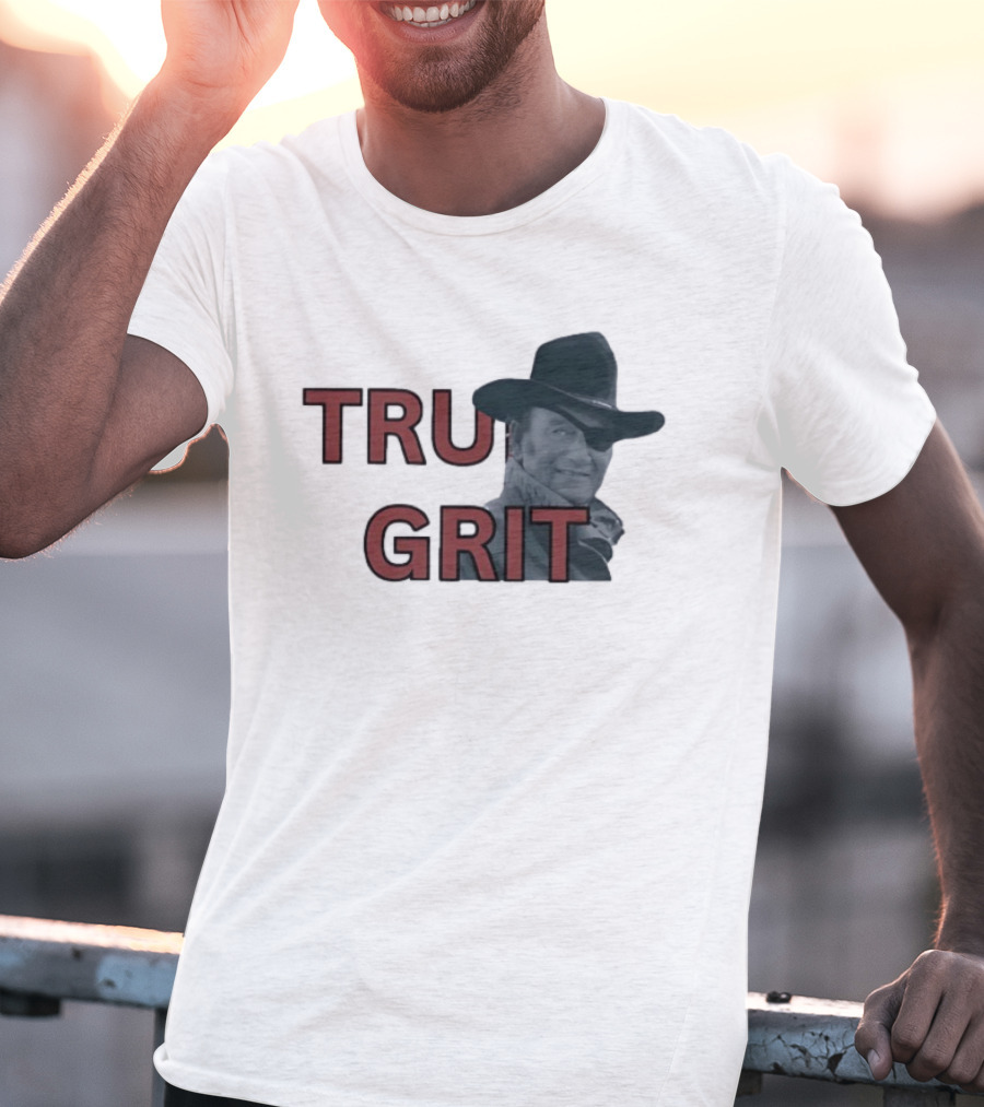 True Grit Marshal Reuben J. Cogburn Cowboy Movie Icon T-Shirt