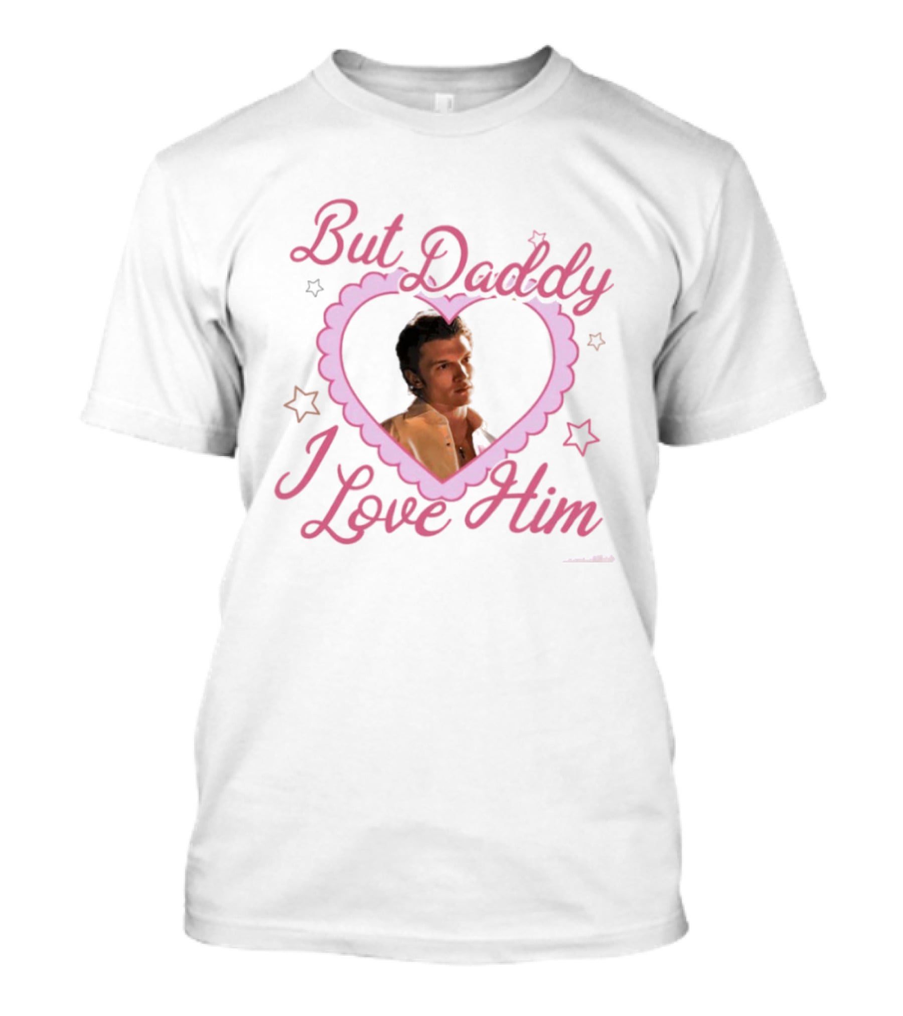 But Daddy I Love Him Connor Rozanov Pink Heart Retro 80s Style Nostalgia T-Shirt