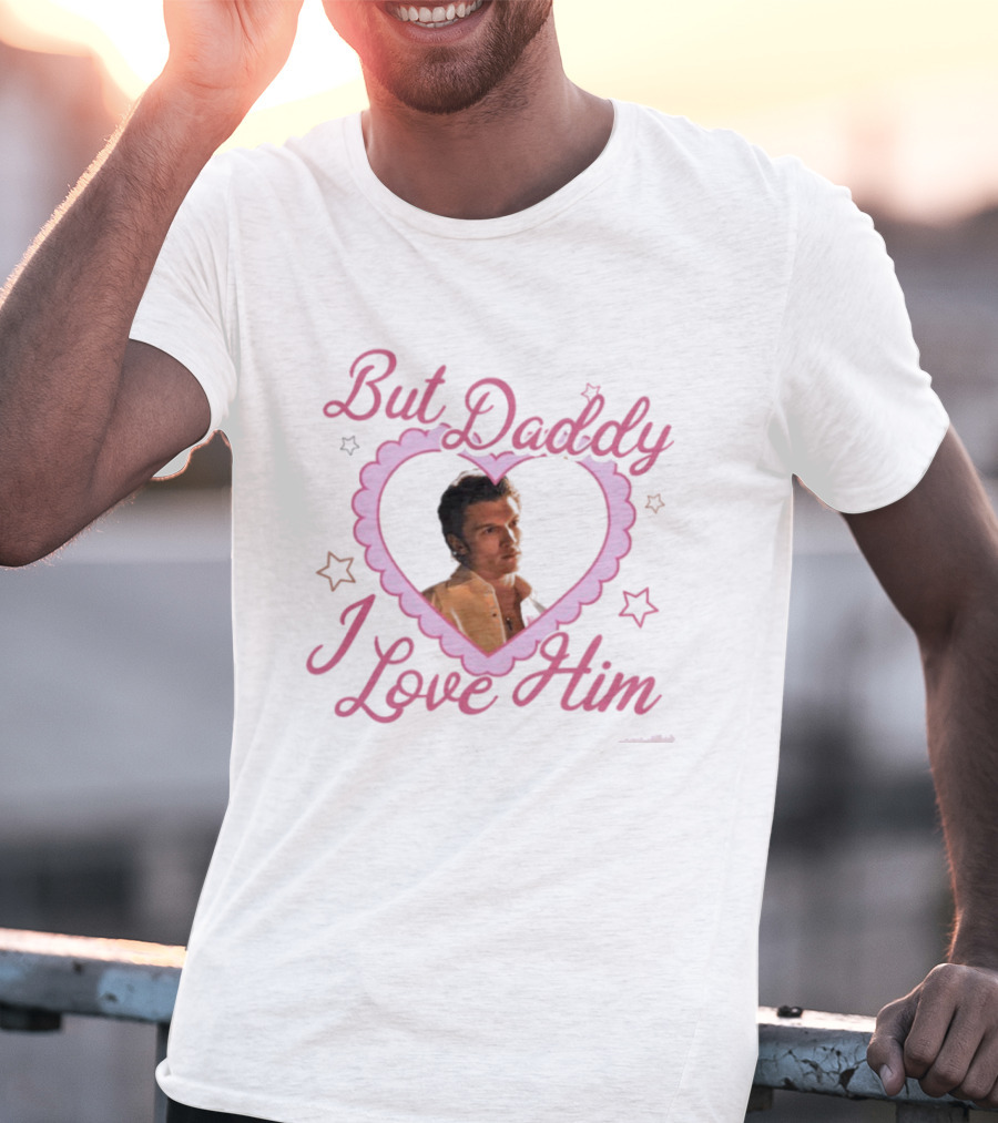 But Daddy I Love Him Connor Rozanov Pink Heart Retro 80s Style Nostalgia T-Shirt