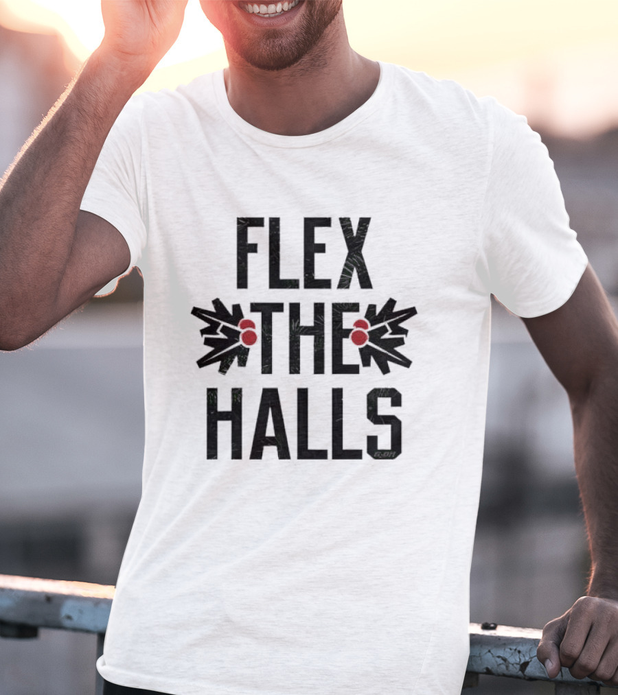Flex The Halls Boxing Gloves Holiday Fun T-Shirt