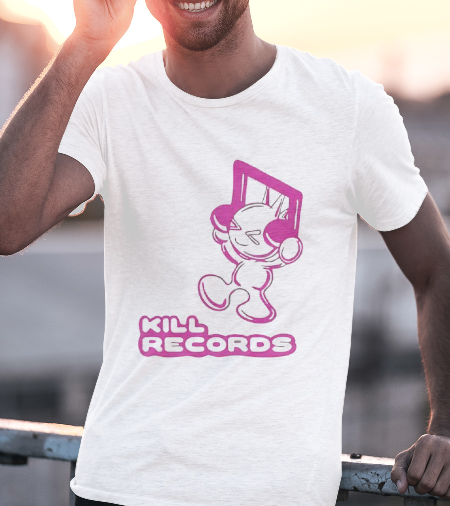 Lil Killa Kill Records Radio Icon With Music Notes T-Shirt