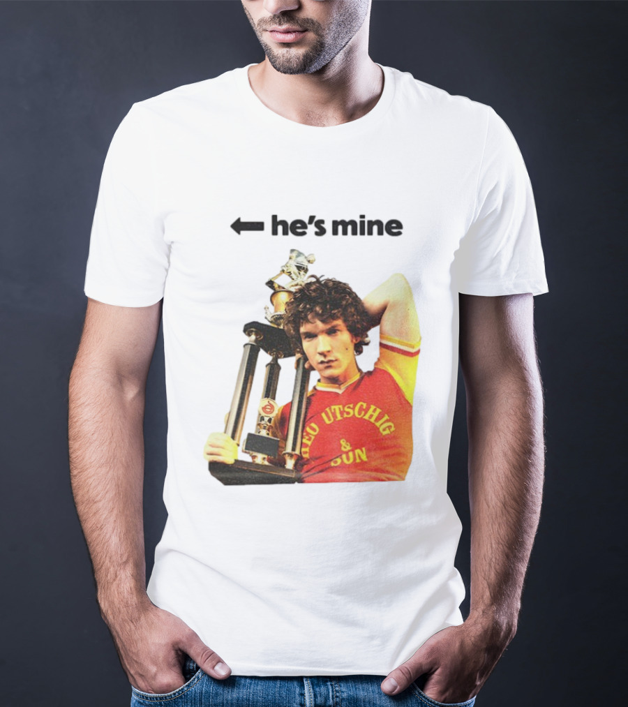 He's Mine Retro Trophy Winner Theo Utschig & Son Heated Rivalry T-Shirt