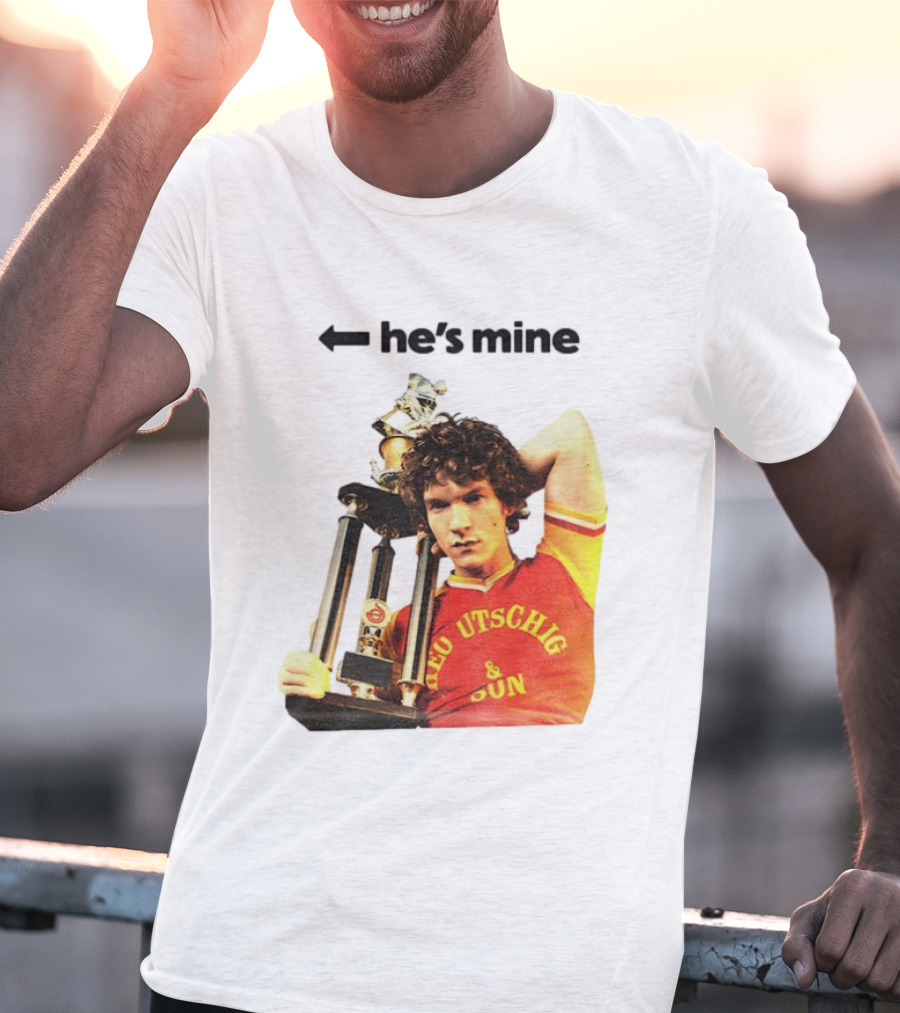 He's Mine Retro Trophy Winner Theo Utschig & Son Heated Rivalry T-Shirt