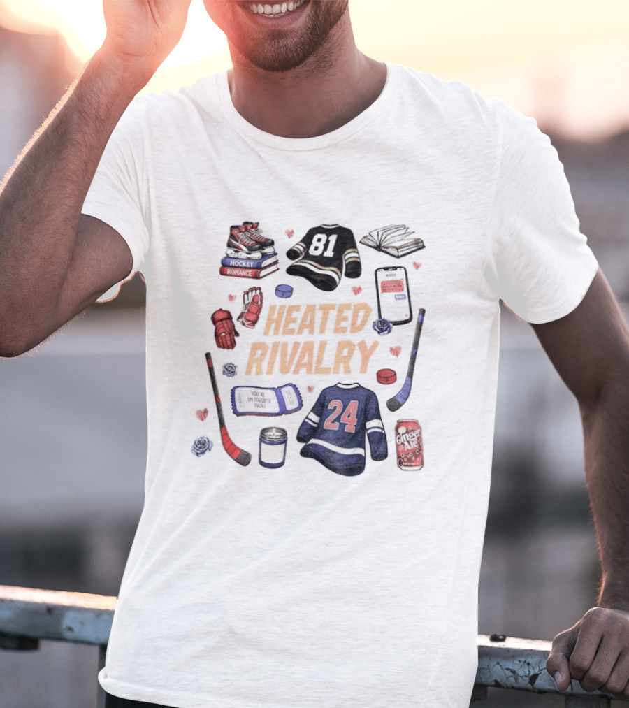 Heated Rivalry Hollander Rozanov 81 24 Romance LGBT Love Hockey T-Shirt