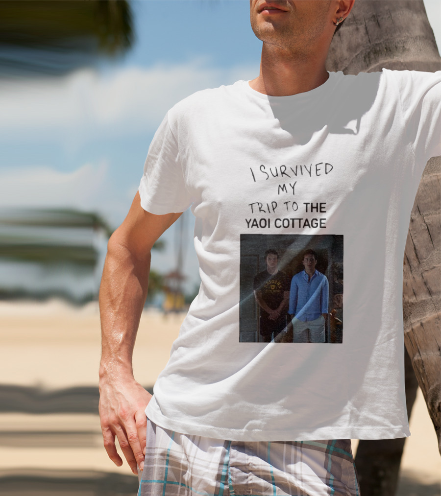I Survived My Trip To The Yaoi Cottage Heated Rivalry Cottagecore LGBTQ+ Comedy Series T-Shirt