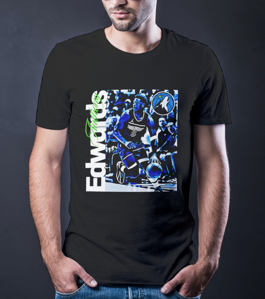 Edwards Timberwolves Basketball Retro Anthony T-Shirt