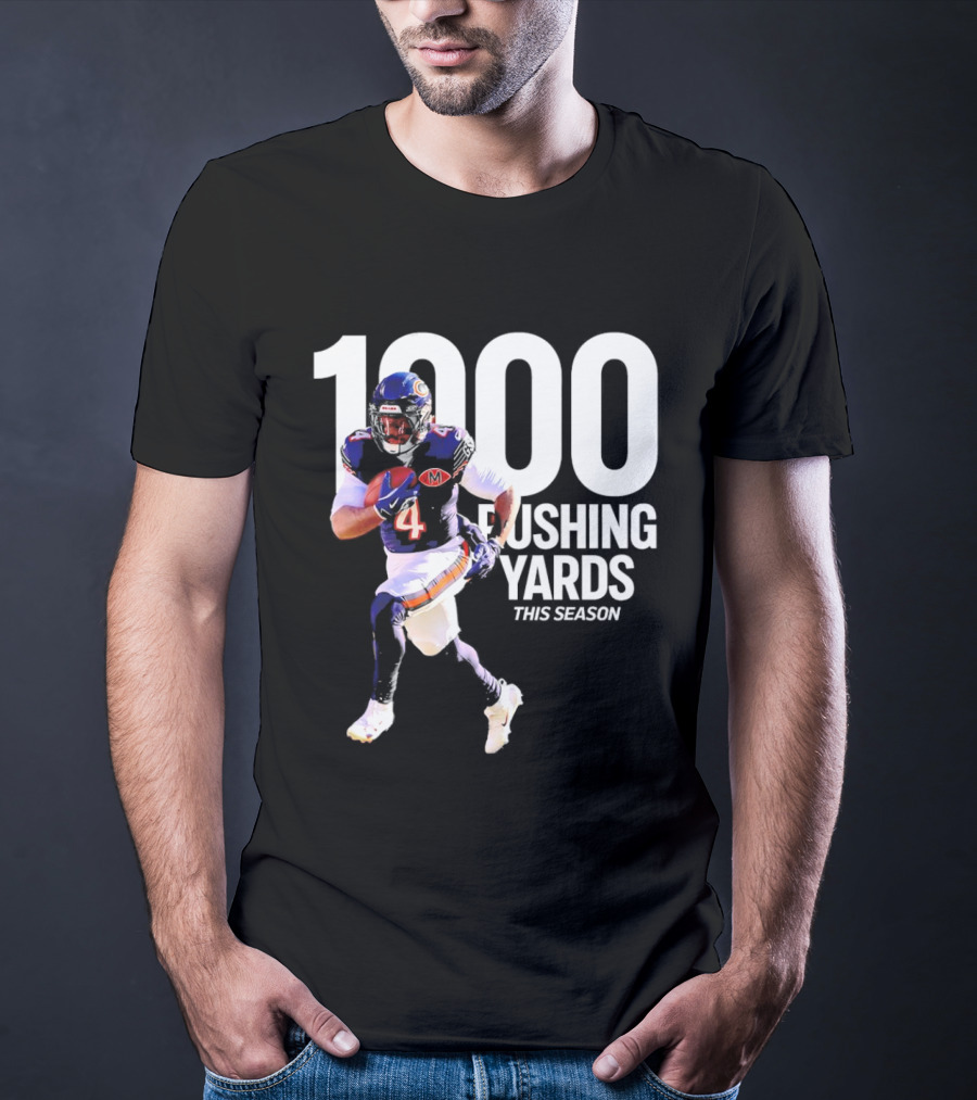 Chicago Bears 1000 Rushing Yards This Season T-Shirt