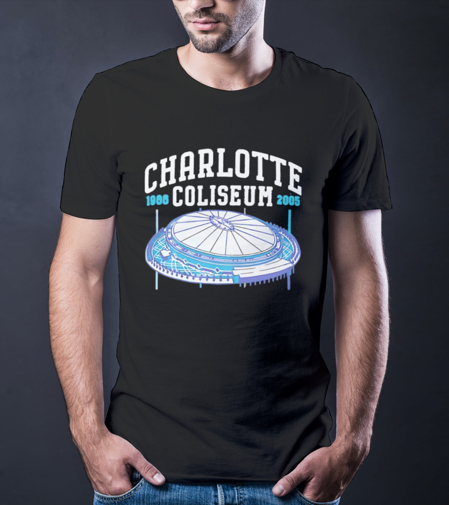 Charlotte Coliseum 1988 2005 Stadium Historic Legacy T-Shirt