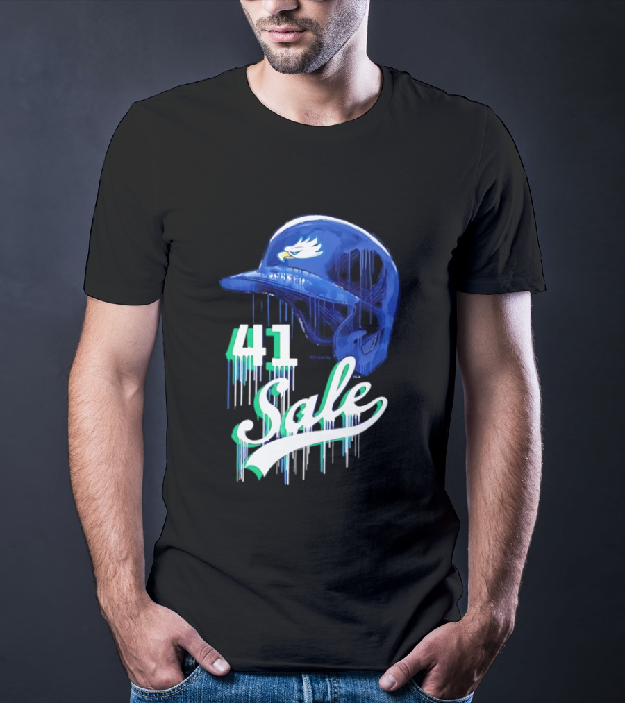 Chris Sale 41 Florida Gulf Coast Eagles Baseball Helmet T-Shirt