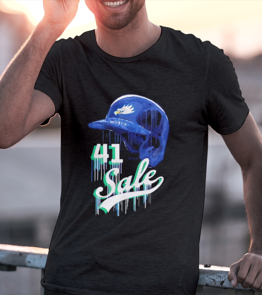 Chris Sale 41 Florida Gulf Coast Eagles Baseball Helmet T-Shirt