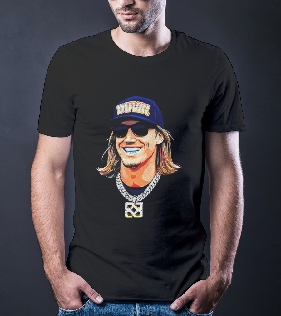 Duval Jacksonville Jaguars QB Trevor Lawrence Steezy Trev T-Shirt