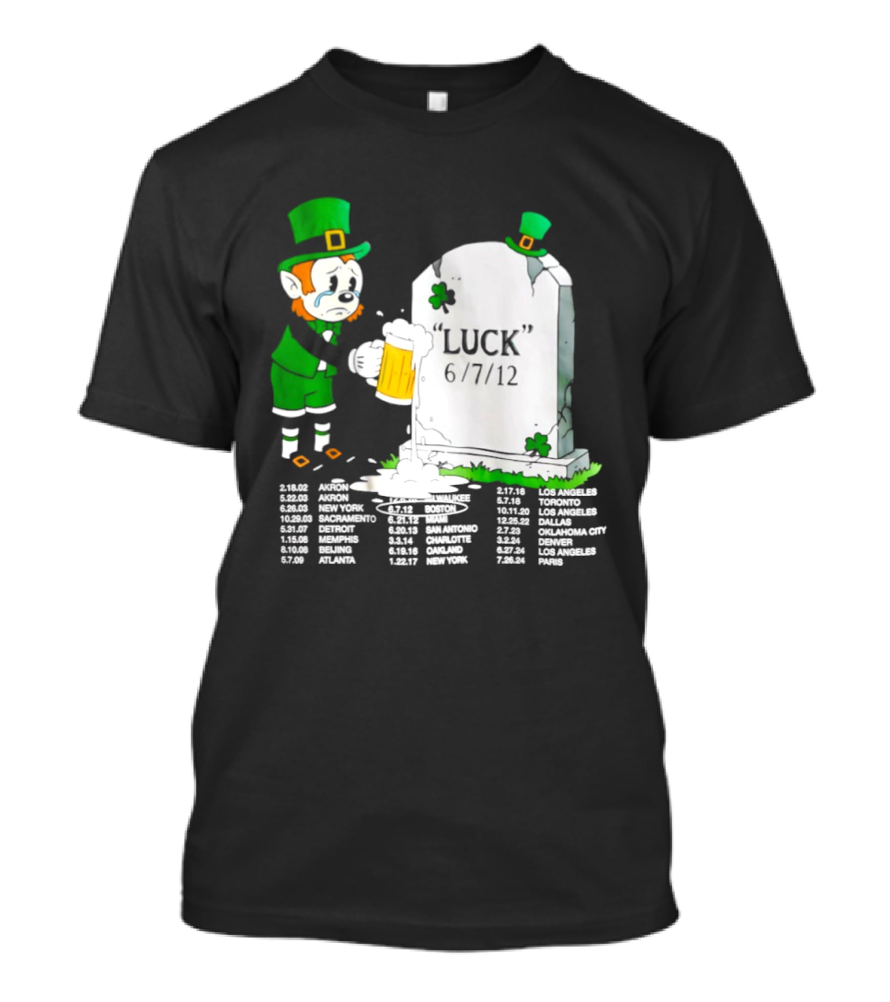 Leprechaun LeBron James Green With Envy Luck St. Patrick's Day 6 7 12 T-Shirt