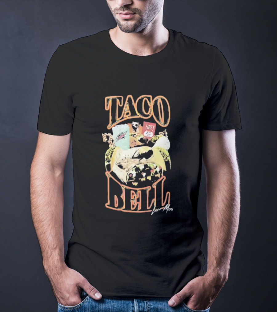 Taco Bell Live Mas 90s Burrito Mountain Dew Combo T-Shirt