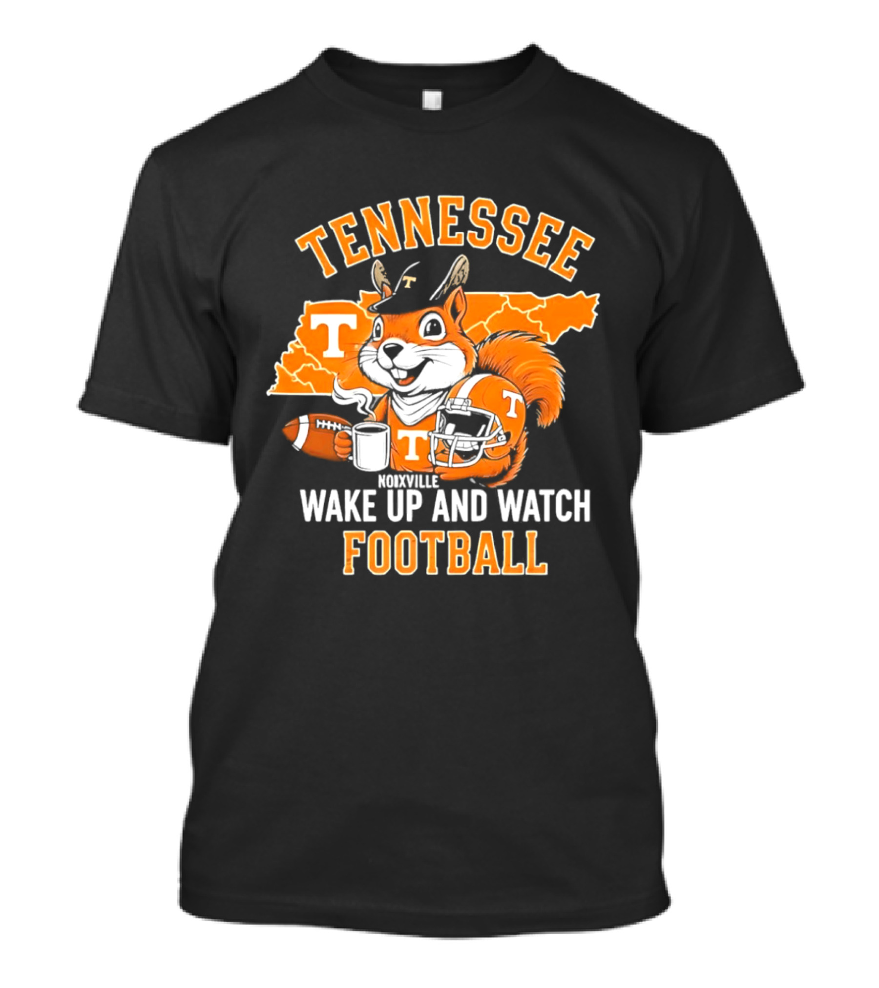 Tennessee Volunteers Wake Up And Football Squirrel T-Shirt