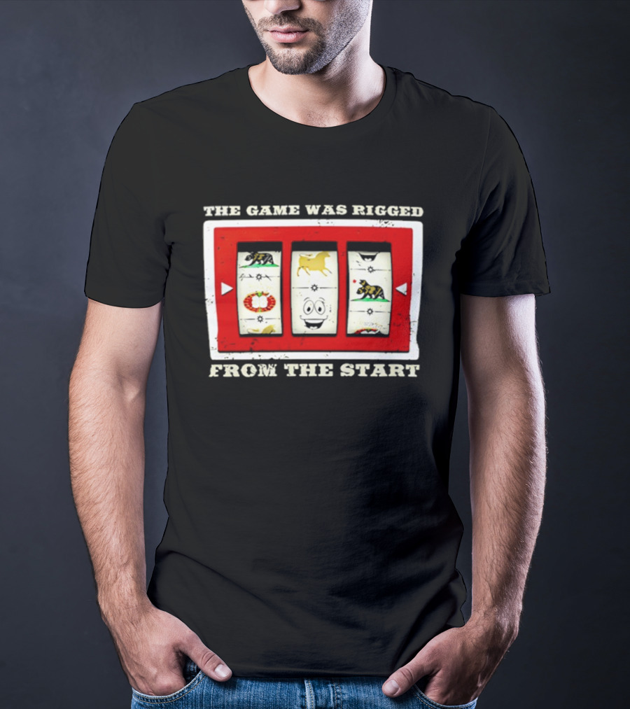 The Game Was Rigged From The Start Slot Machine Vintage Look T-Shirt