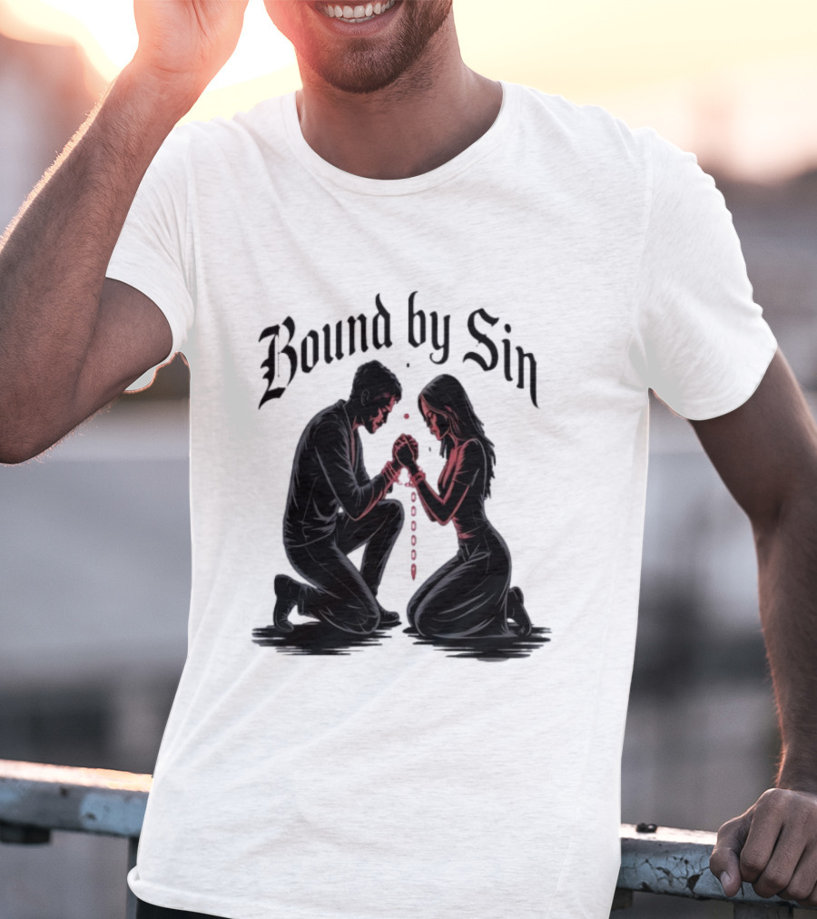 Bound By Sin Couple Chain Embrace T-Shirt