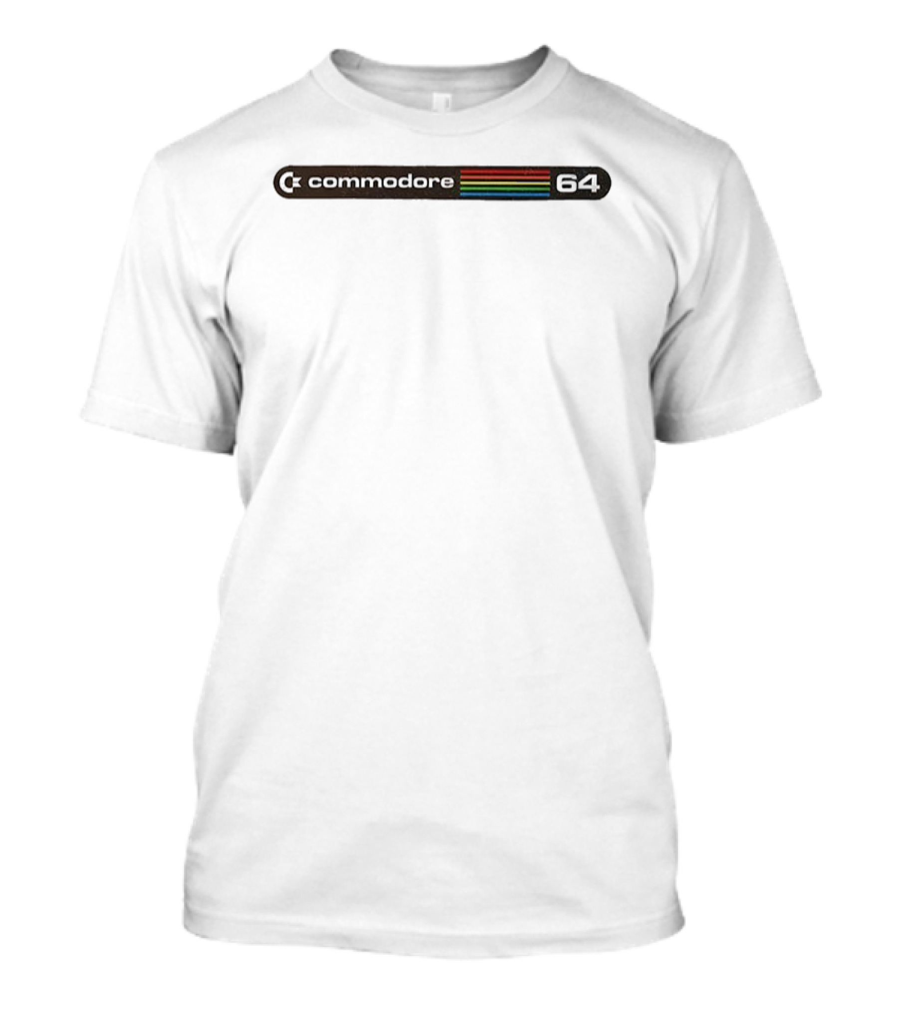 Commodore 64 Retro C64 Rainbow Stripes T-Shirt